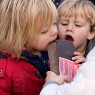 Kids met chocolade I amsterdam